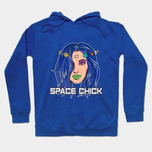 Space Chick Alien Planet Orbit Hoodie